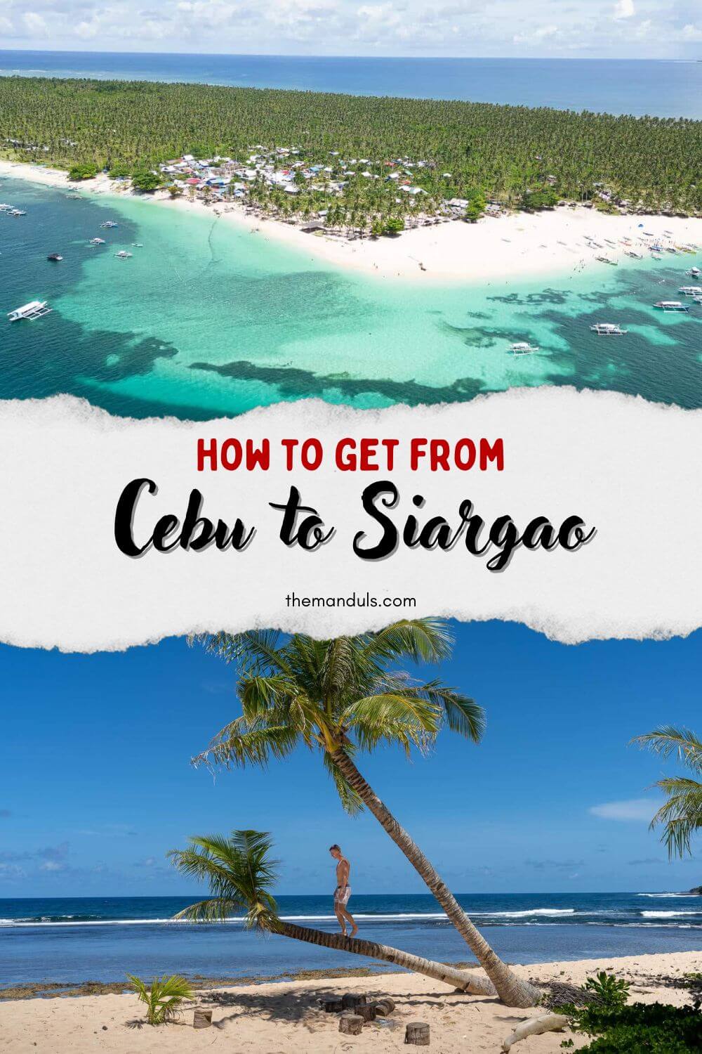 how to get from cebu to siargao pinterest