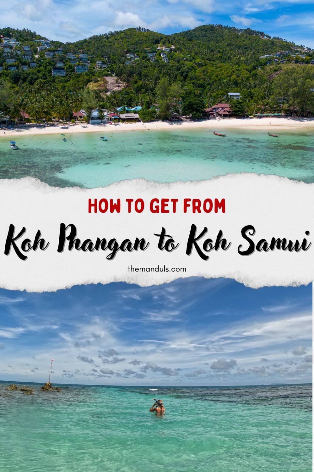 How to get from Koh Phangan to Koh Samui pinterest