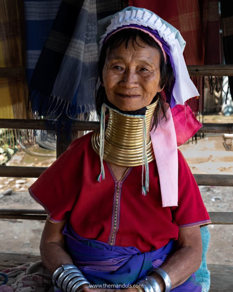 Long neck village Huay Pu Keng Karen tribe long neck woman