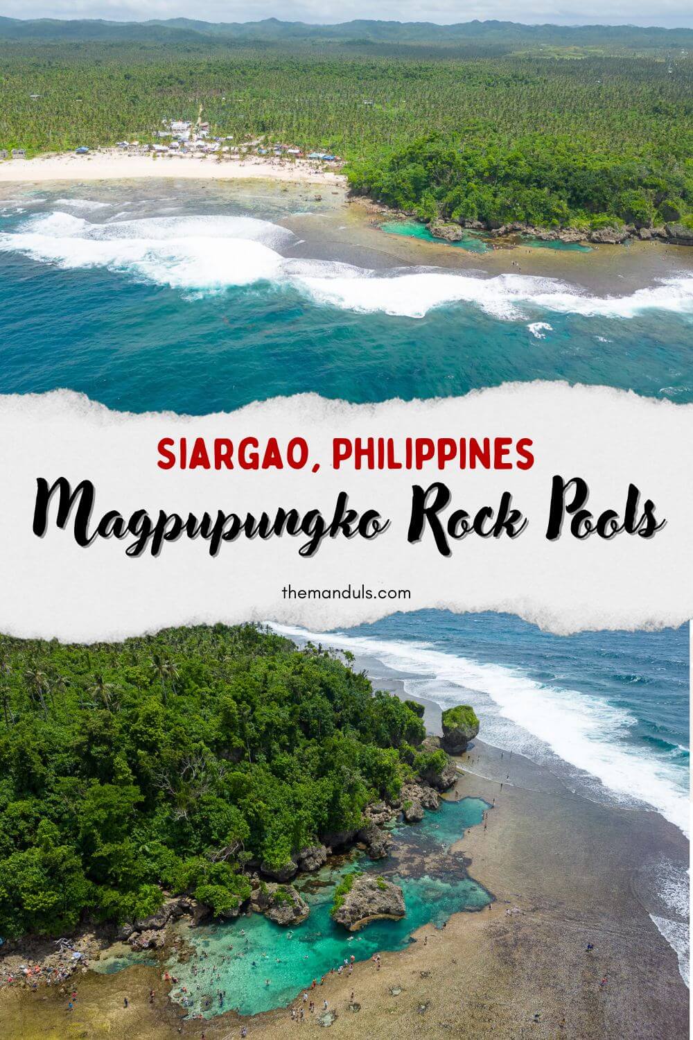 Magpupungko rock pools Siargao Philippines