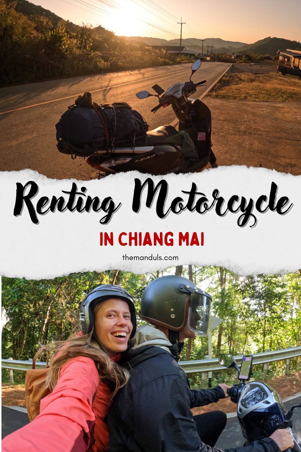 Rent motorcycle in chiang Mai pinterest