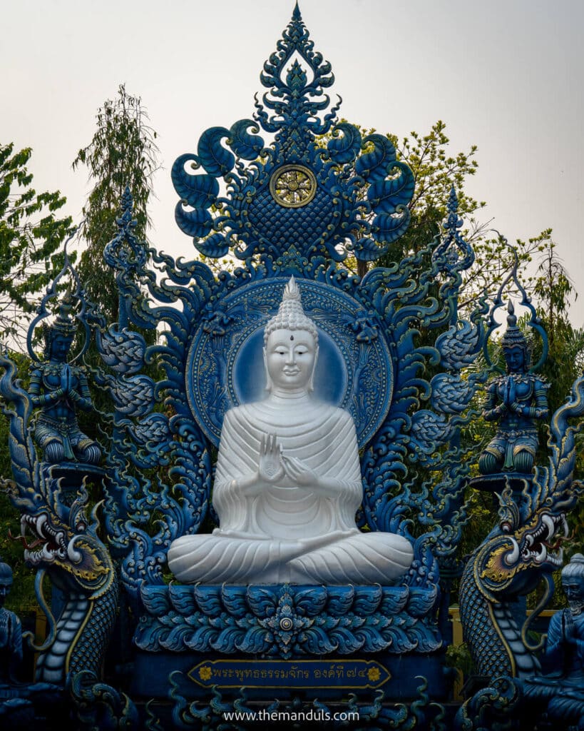 blue temple buddha