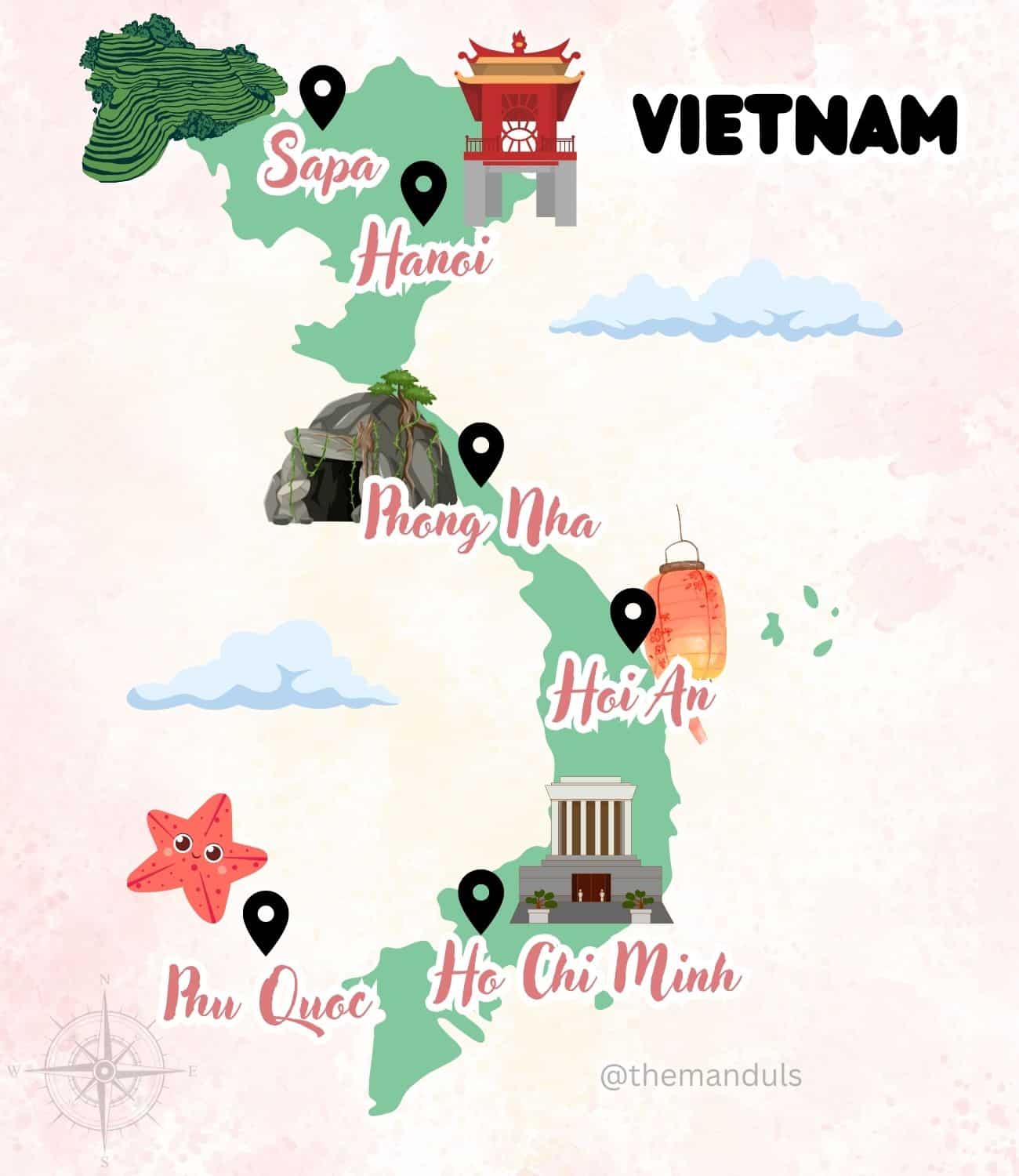 vietnam map