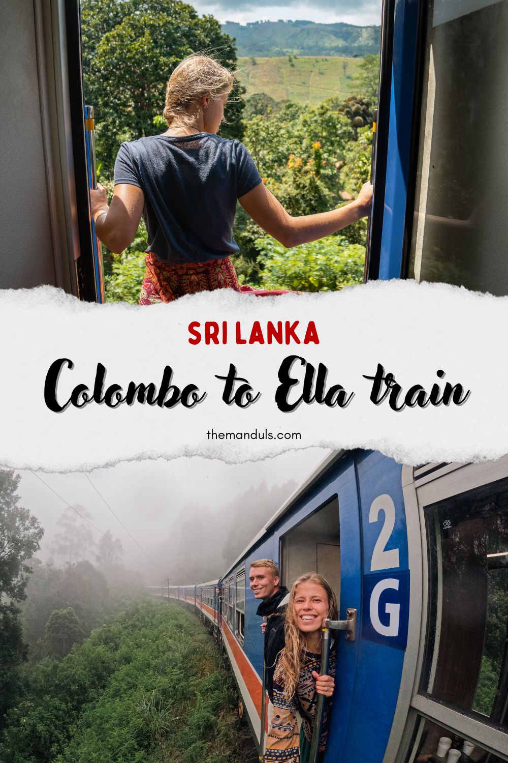 Colombo to Ella train Pinterest