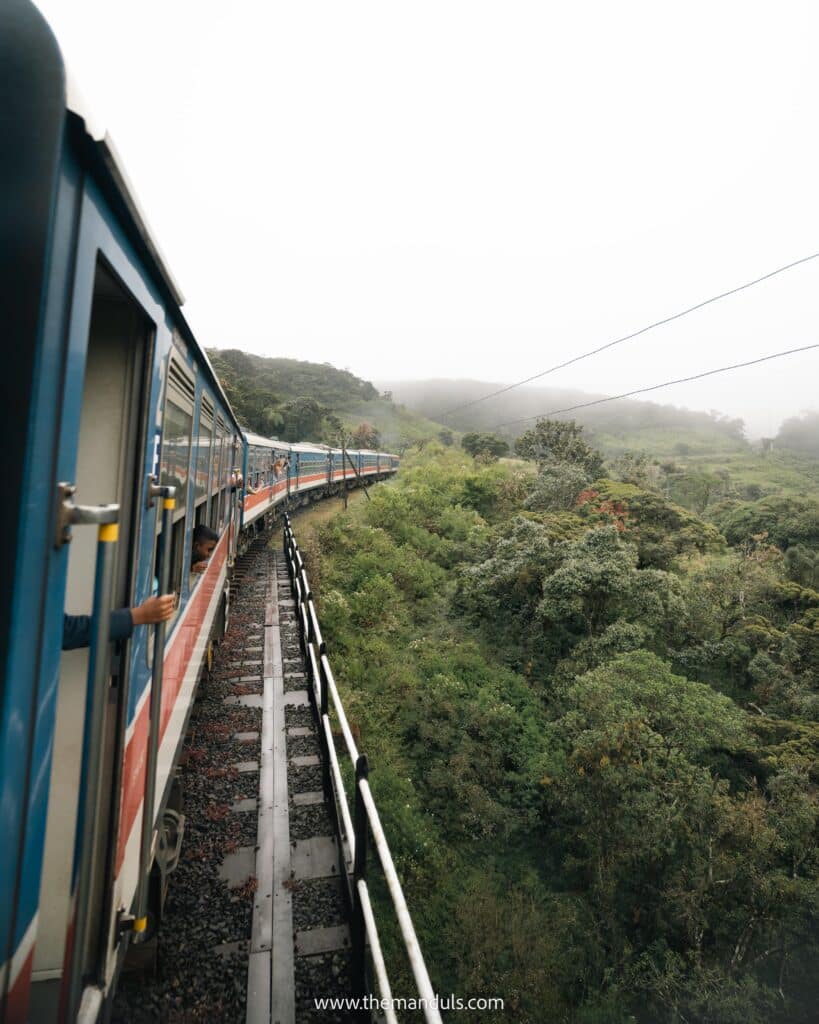 Colombo to Ella train in Sri Lanka views
