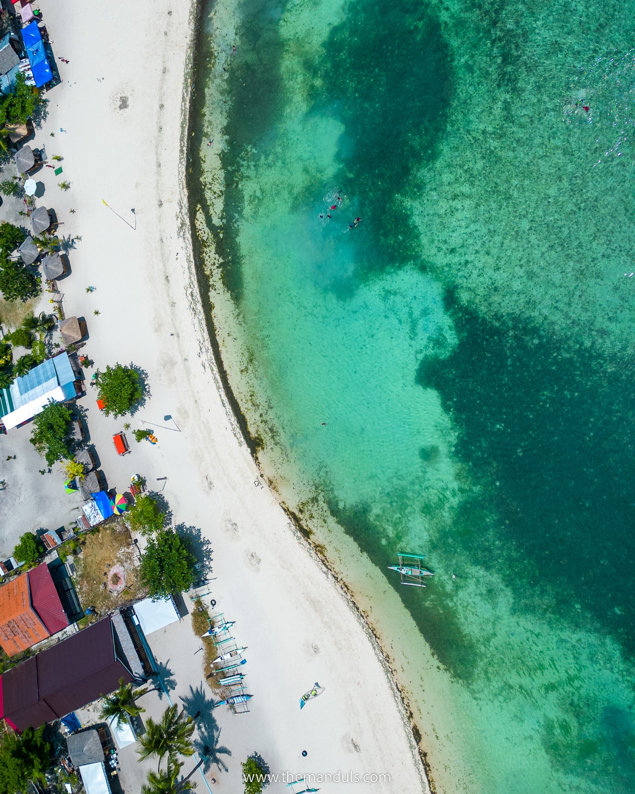 Lambug Beach Cebu Island Philippines drone 3