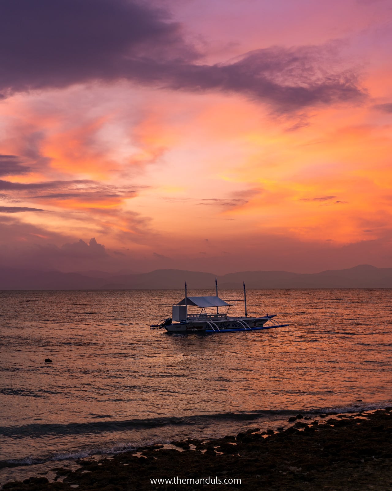 Panagsama beach sunset Cebu