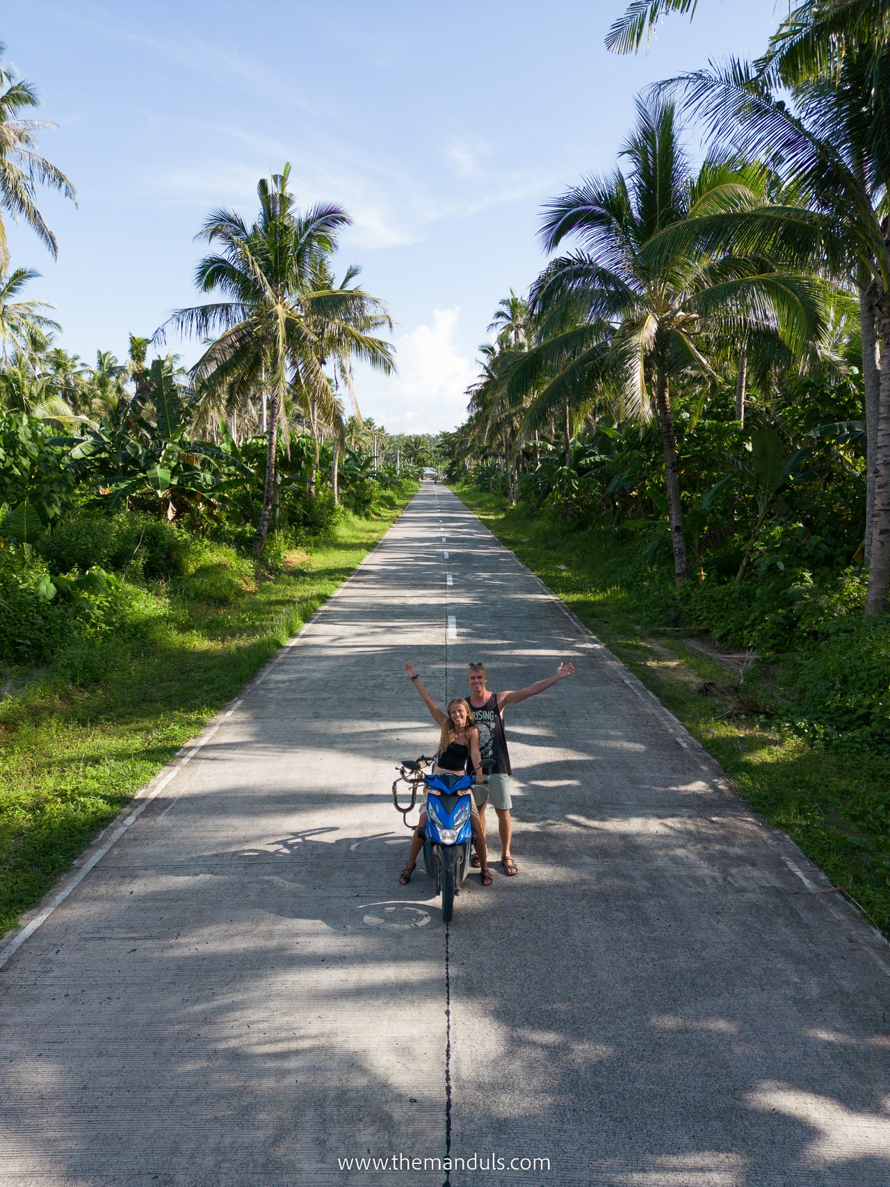 coconut road on siargao