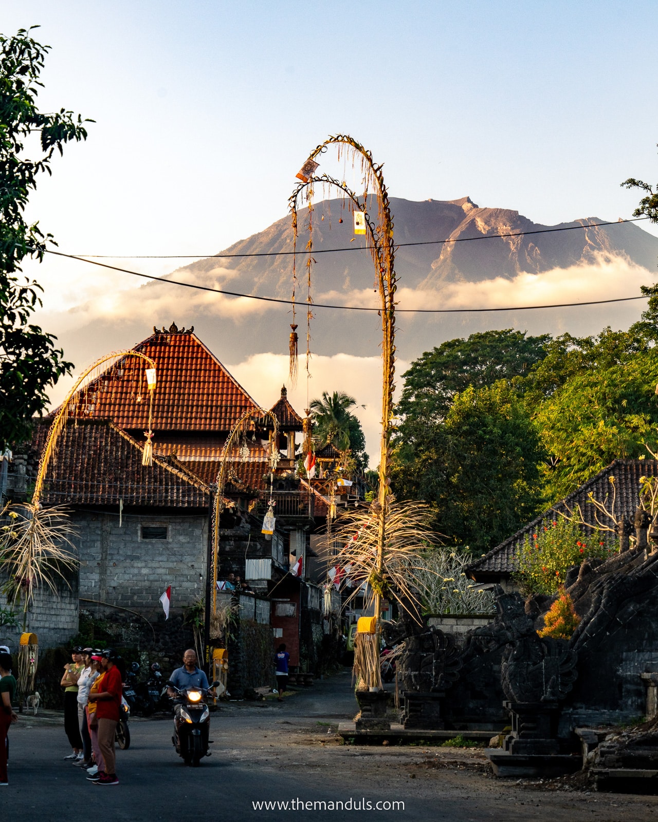 Sidemen village Bali things to do in sidemen best attractions bali places to visit Sidemen and Mt agung sunset