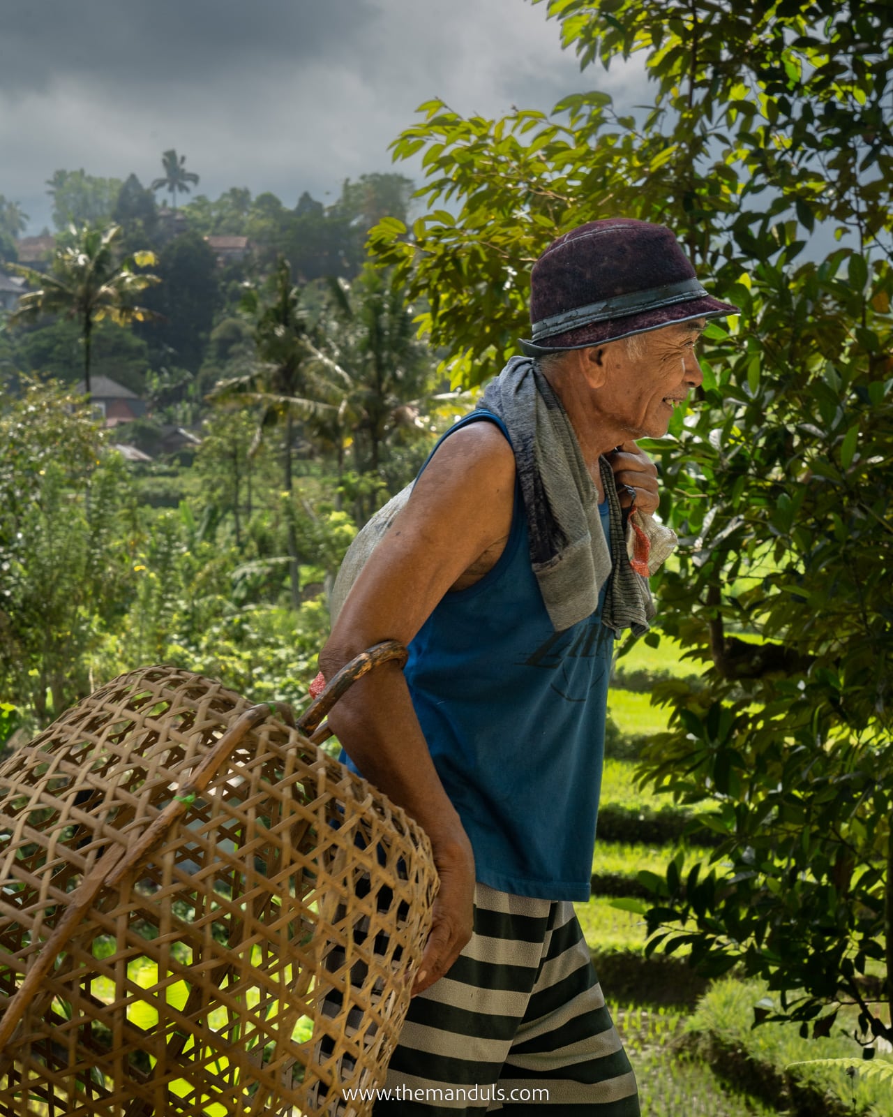 Bali local farmers working best places to visit in Bali things to do in ubud tibumana waterfall ubud
