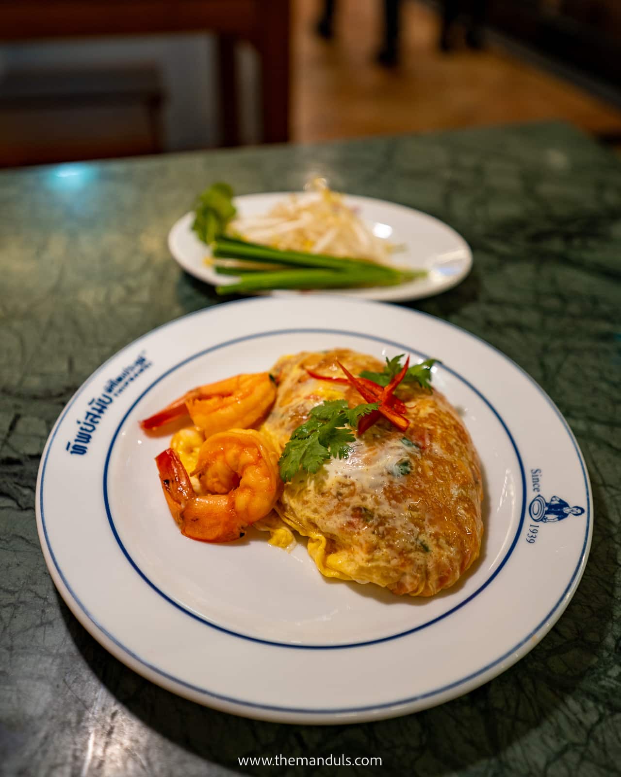 Local Thai food - Pad Thai in omellete