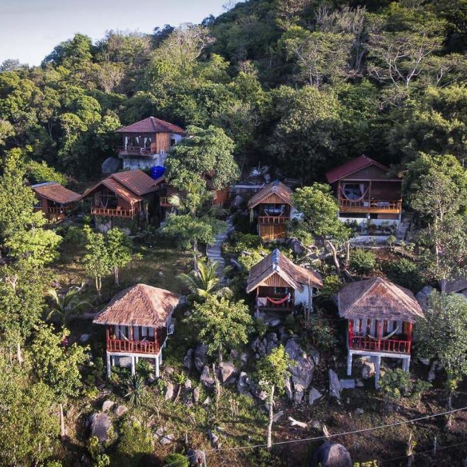 Treehouse Bungalows - best hotels on Koh Tao Aow Leuk Beach low budget