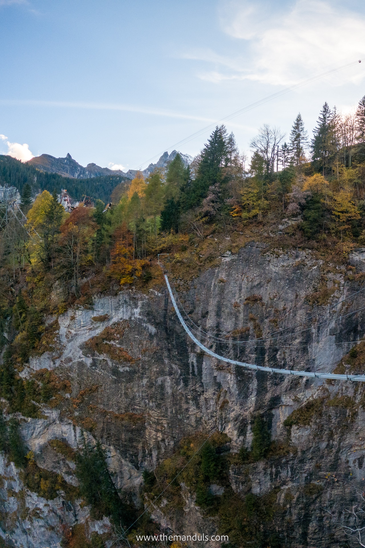 Via Ferrata Mürren Switzerland - Nepal Bridge Nepalbrücke Gimmelwald