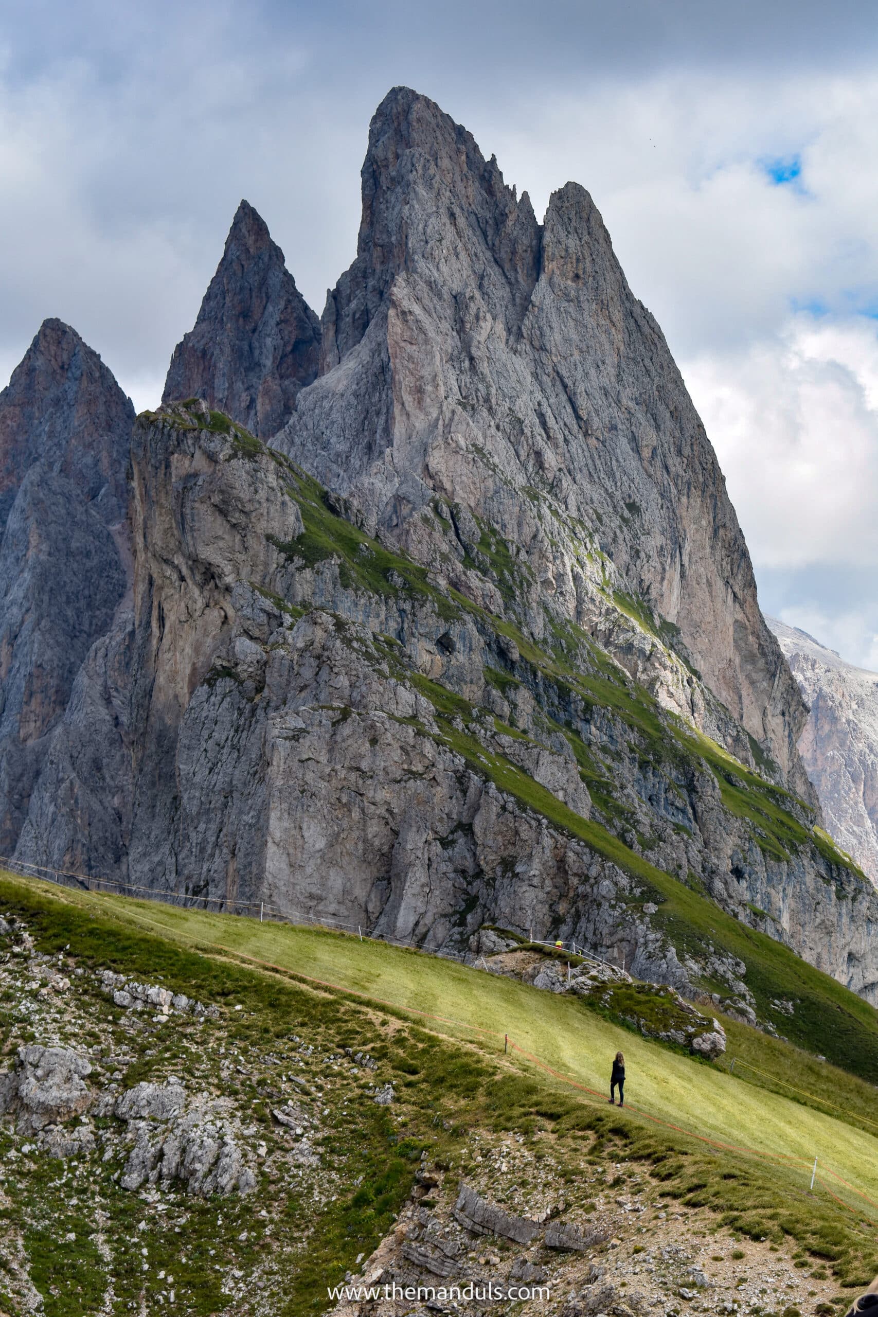 Seceda Ridgeline Italy Dolomites Seceda hike Col Raiser cable car Val Gardena