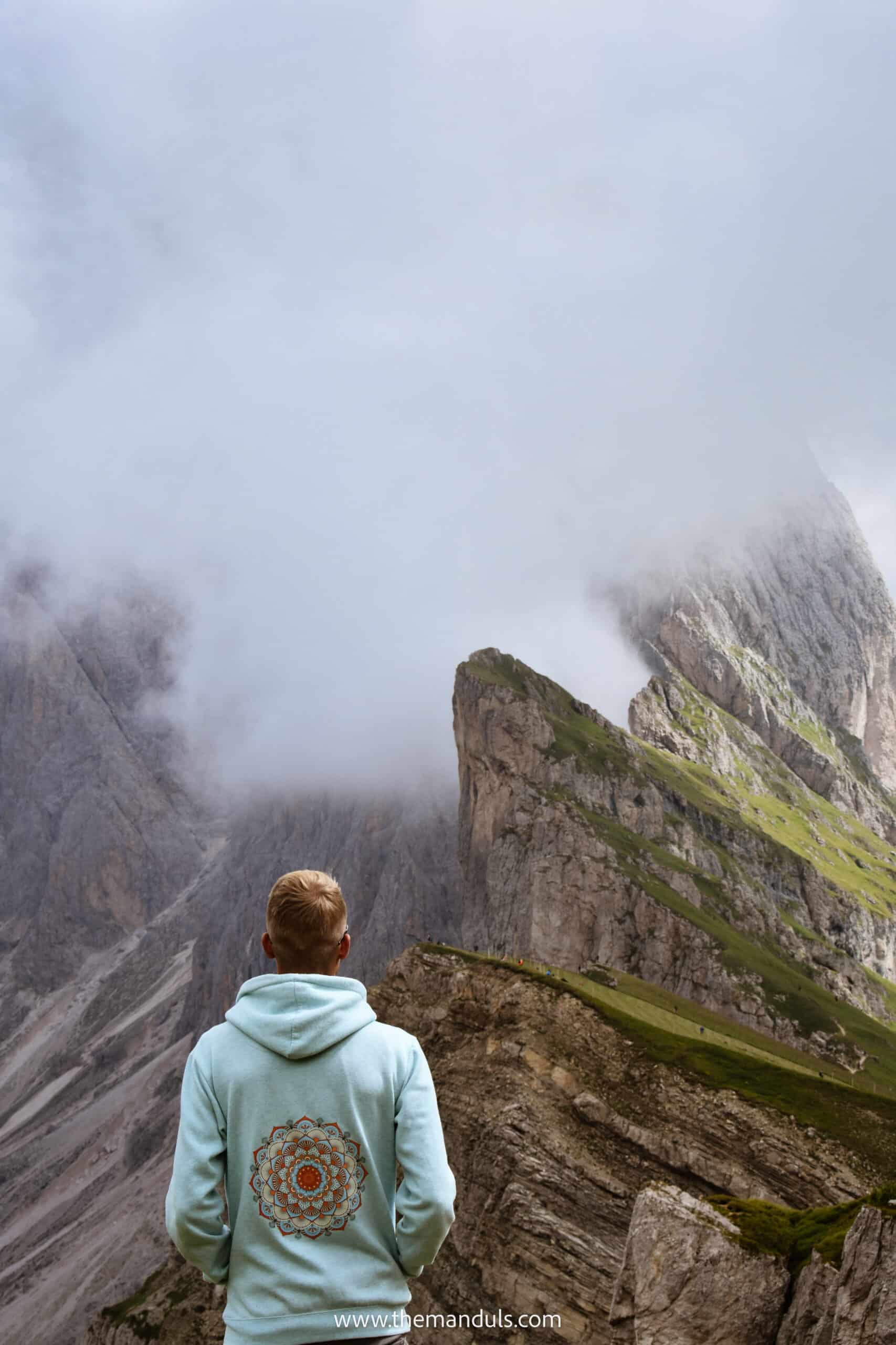 Seceda Ridgeline Italy Dolomites Seceda hike Col Raiser cable car Val Gardena