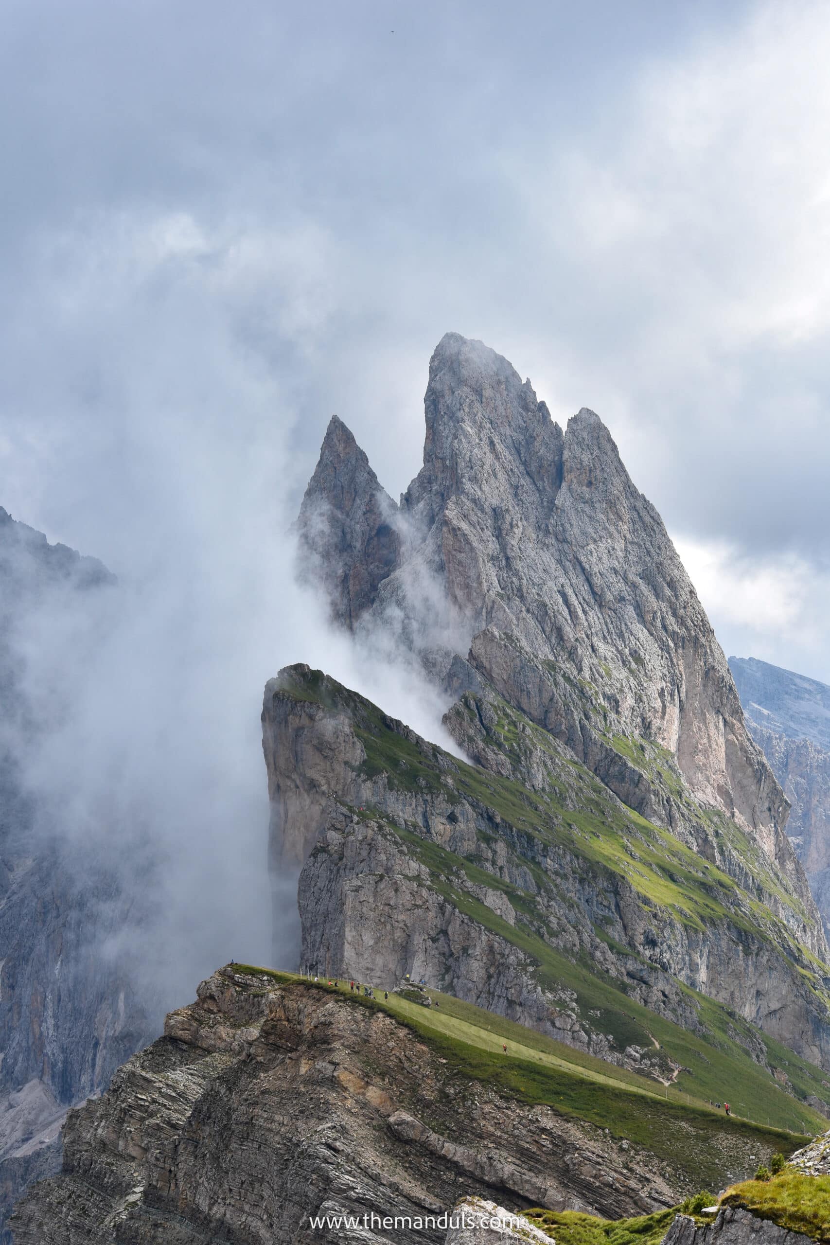 Seceda Ridgeline Italy Dolomites Seceda hike Col Raiser cable car Val Gardena