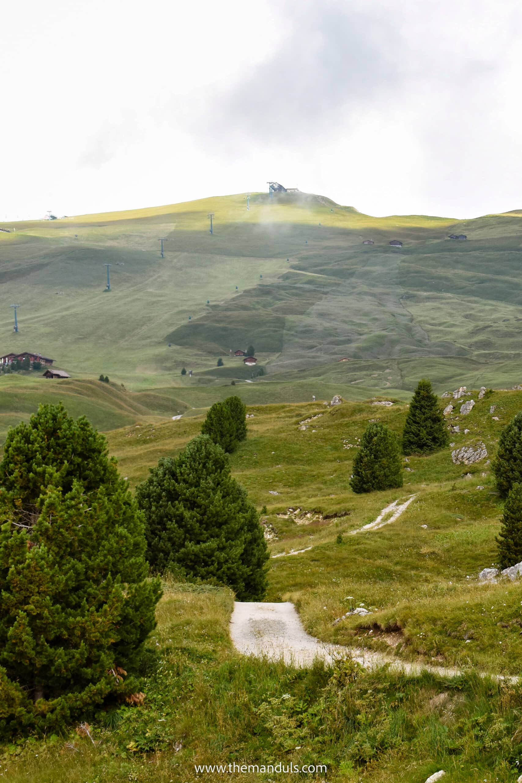 Seceda Ridgeline Italy Dolomites Seceda hike Col Raiser cable car Val Gardena