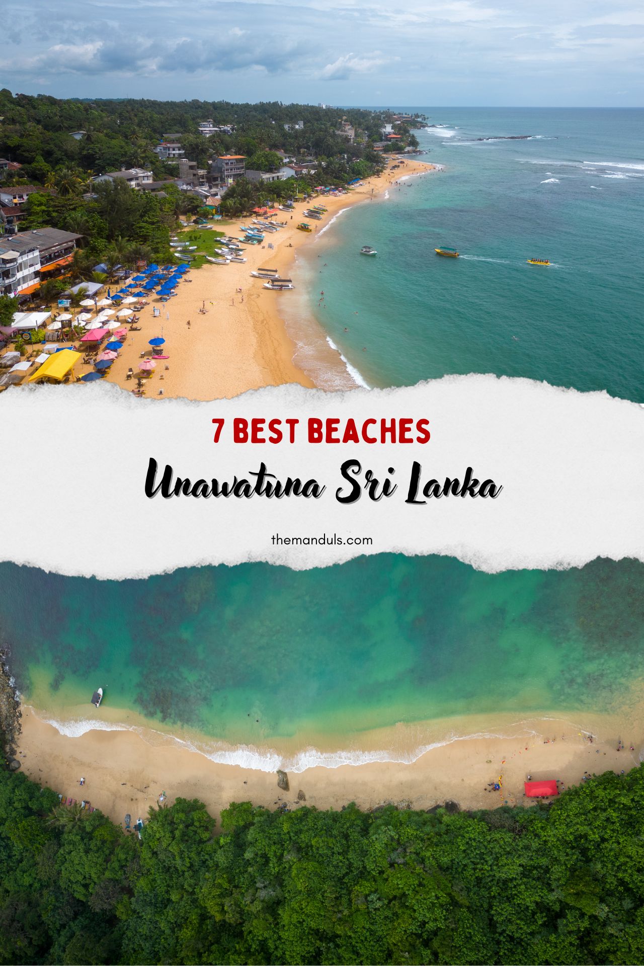 Best Beaches in Unawatuna Sri Lanka pinterest