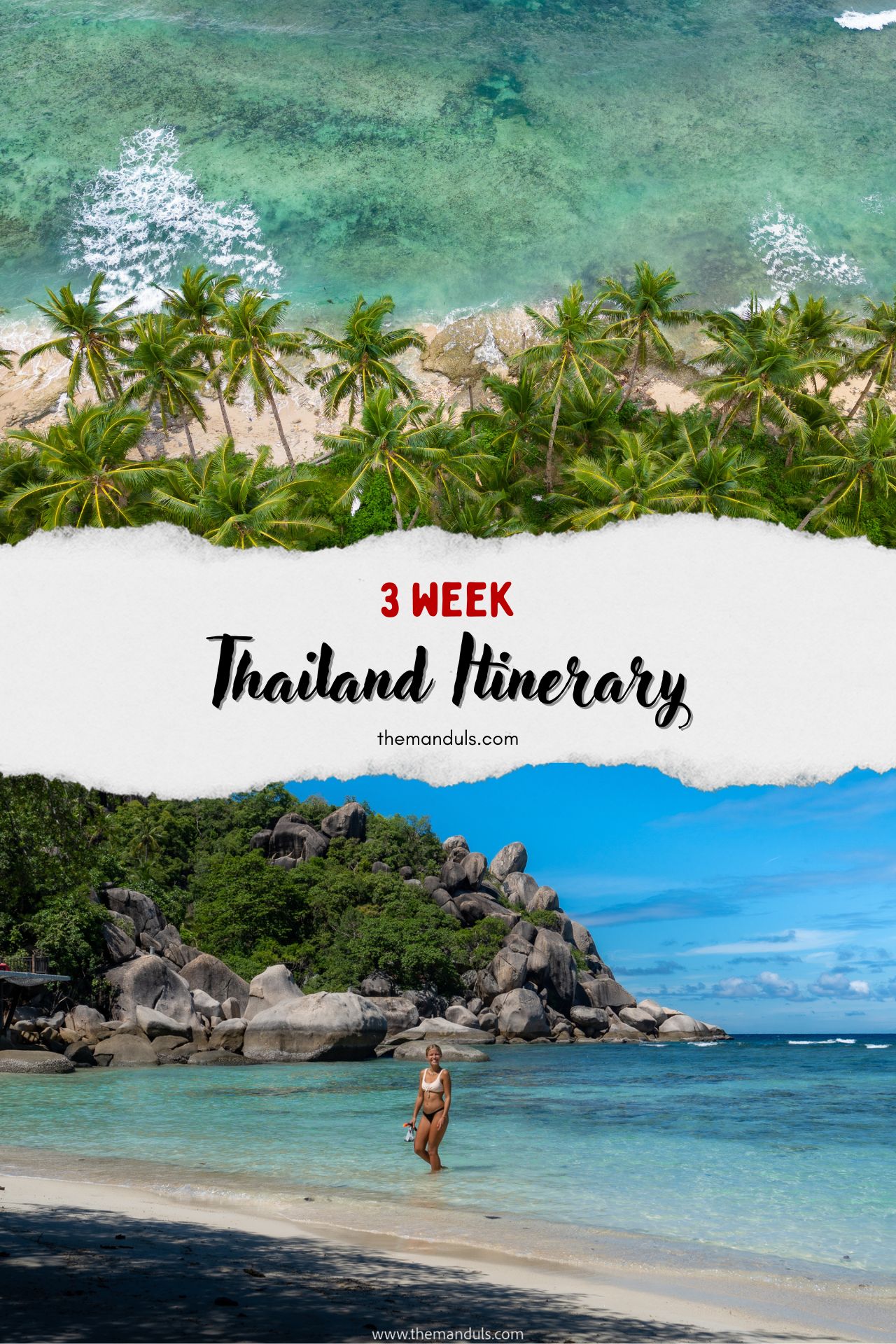 3 week Thailand itinerary pinterest