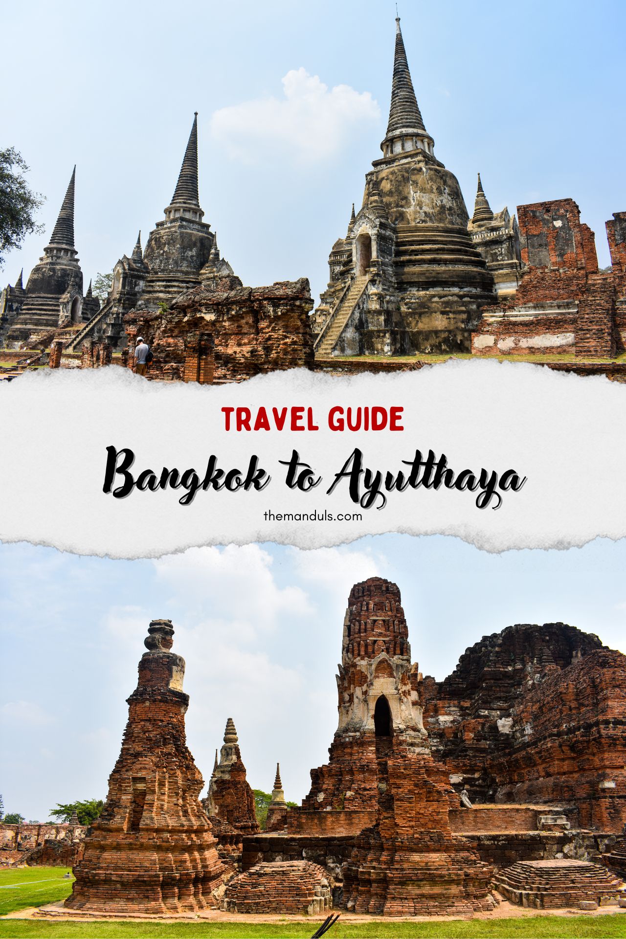 Bangkok to Ayutthaya Pinterest