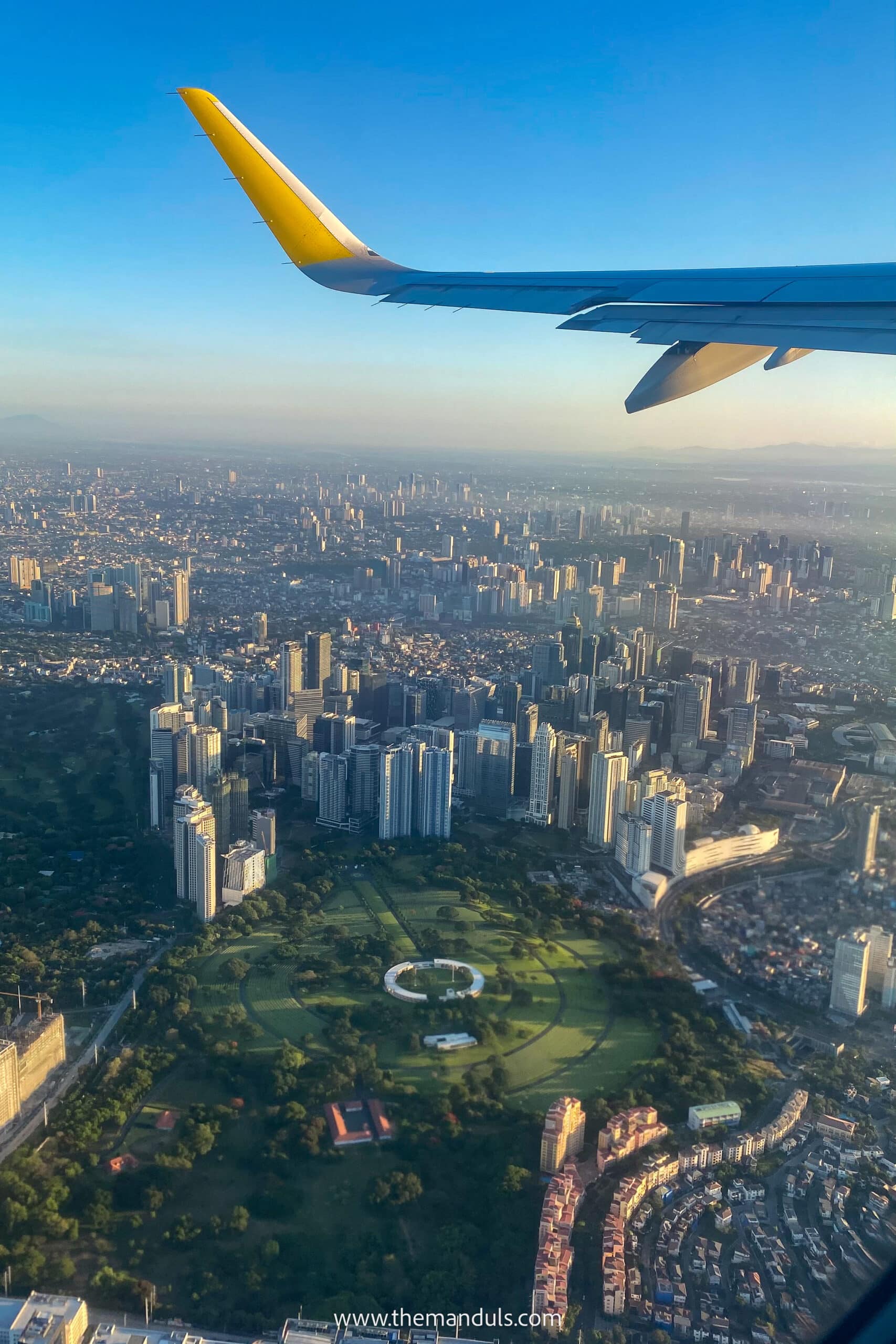 Manila from the airplane