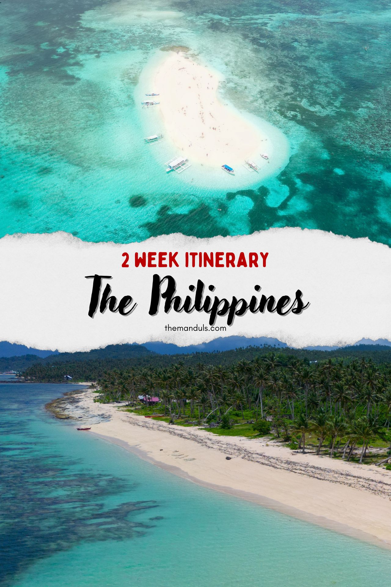 2 week itinerary philippines pinterest