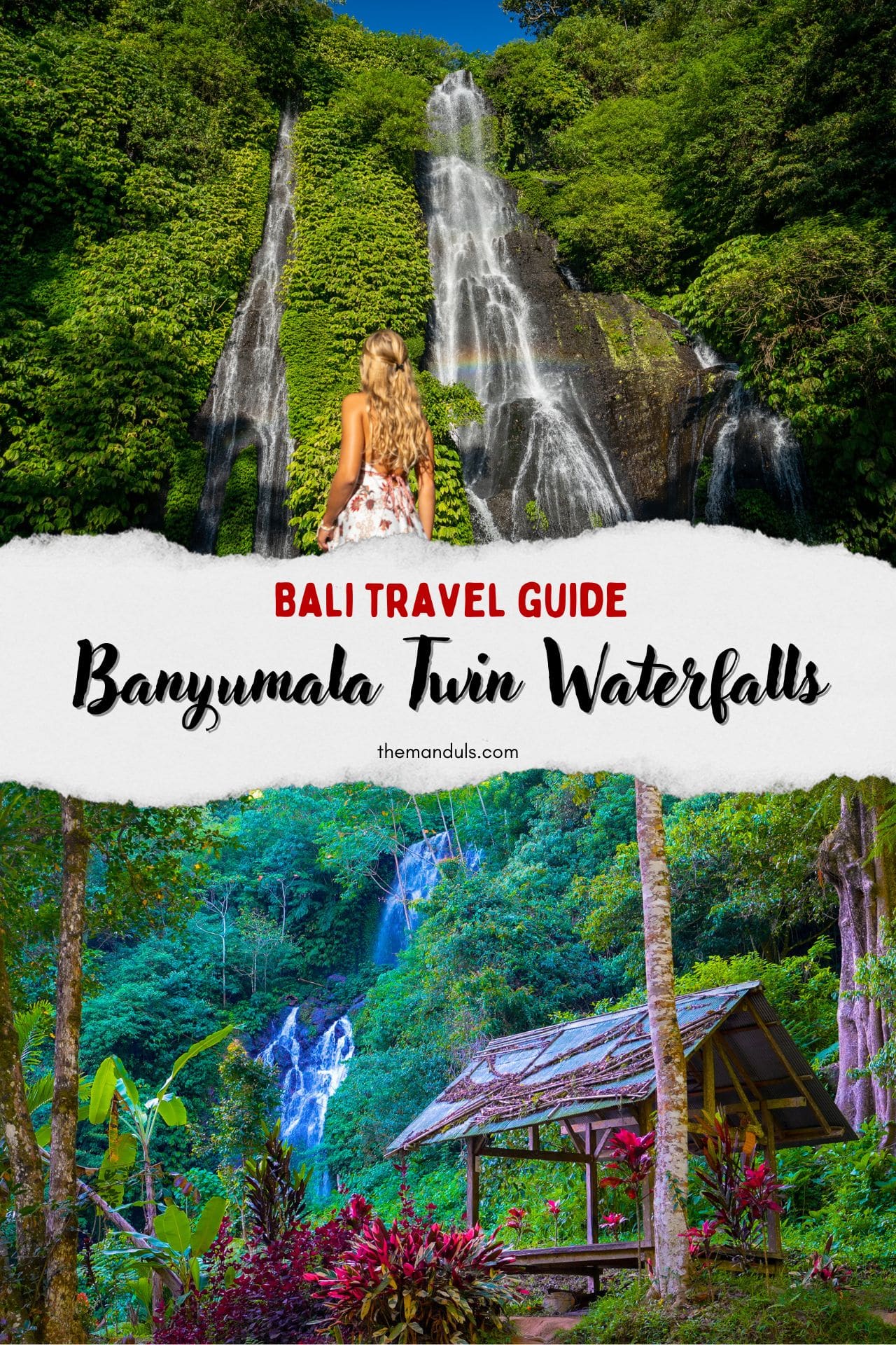 Banyumala twin waterfalls Bali