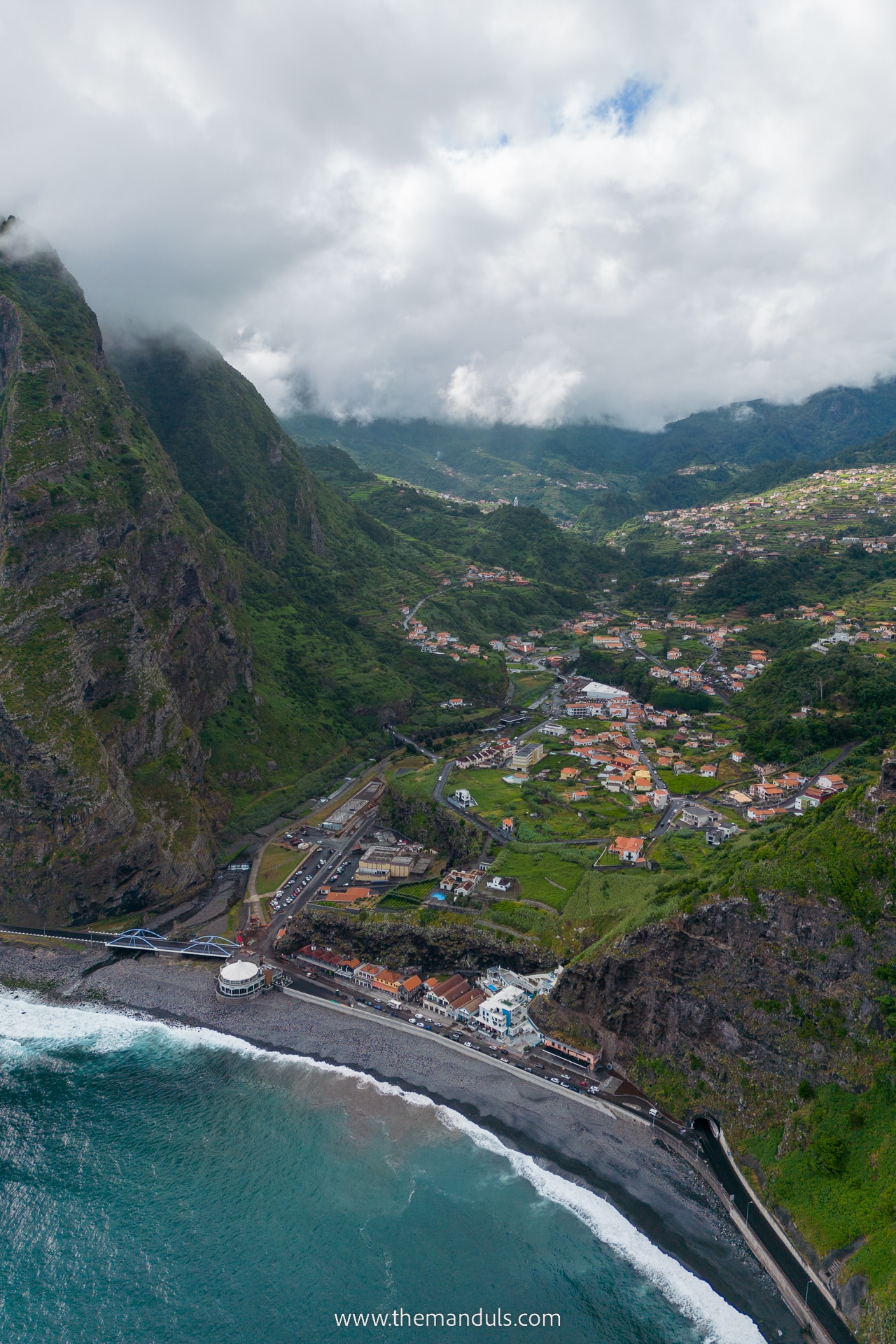Sao Vicente Sao Vicente town on a rocky hillside in Madeira