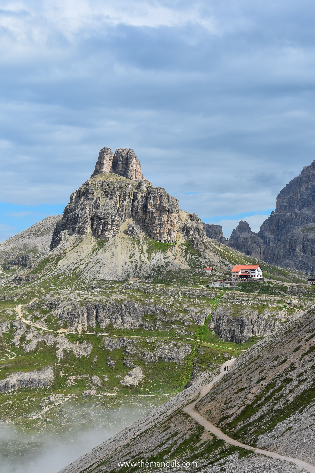 Tre Cime di Lavaredo hike Rifugio Antonio Locatelli Dreizinnenhutte 2 Tre Cime di Lavaredo hike