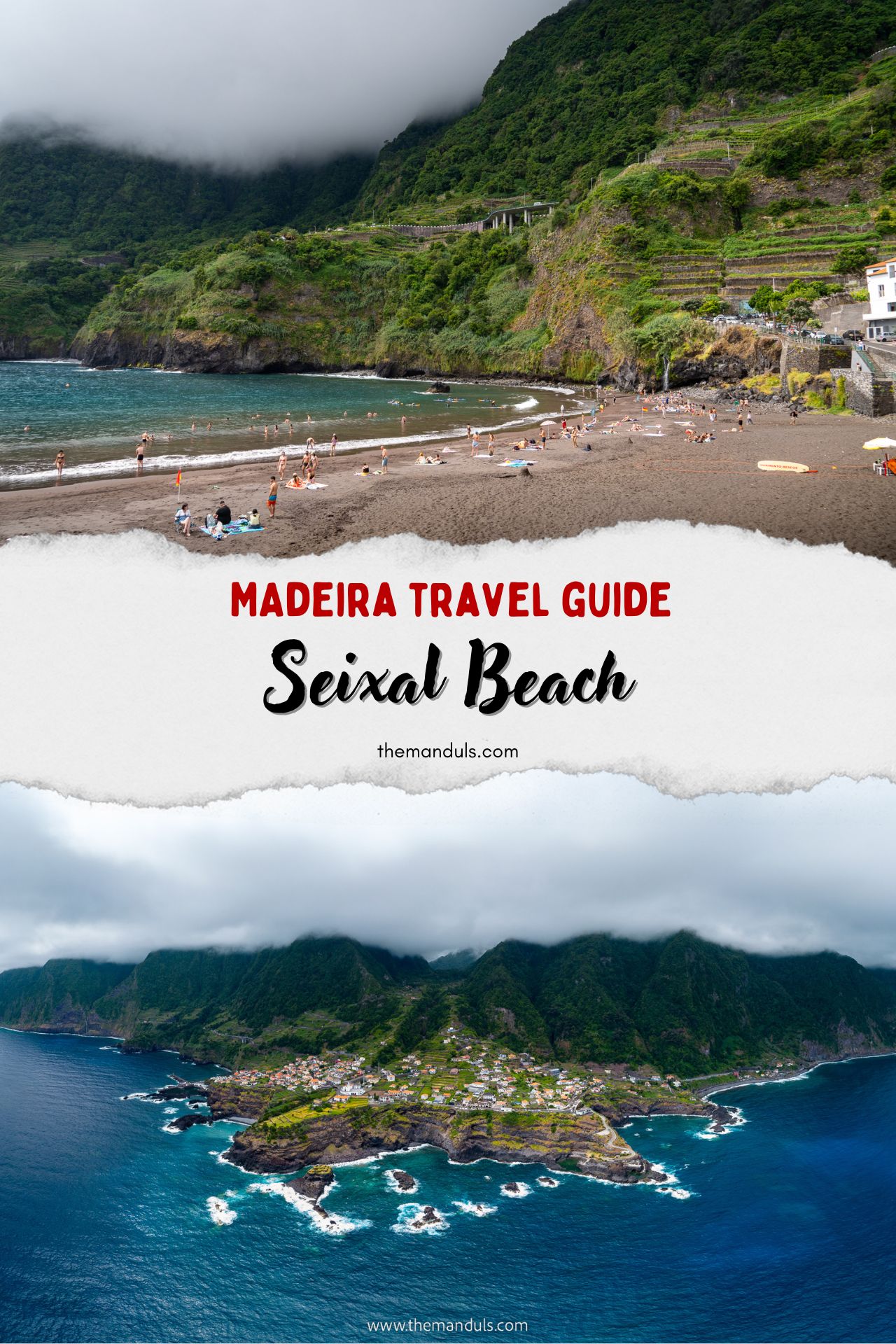 Seixal Beach Madeira pinterest