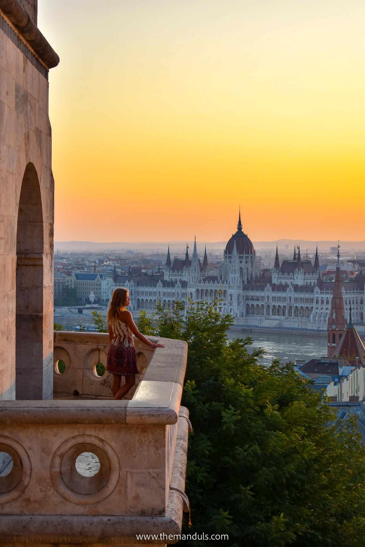 Budapest Fisherman's Bastion Sunrise View Budapest Fisherman's Bastion Sunrise View