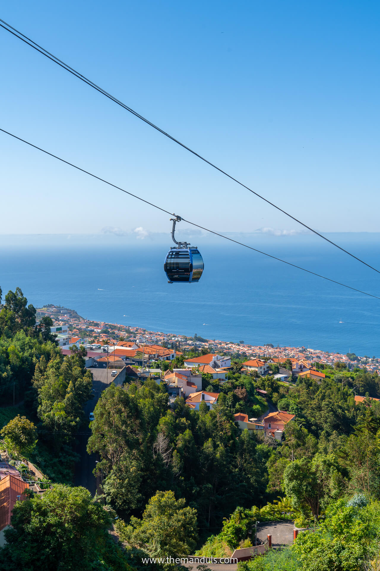 Funchal cable car to Monte Funchal cable car to Monte