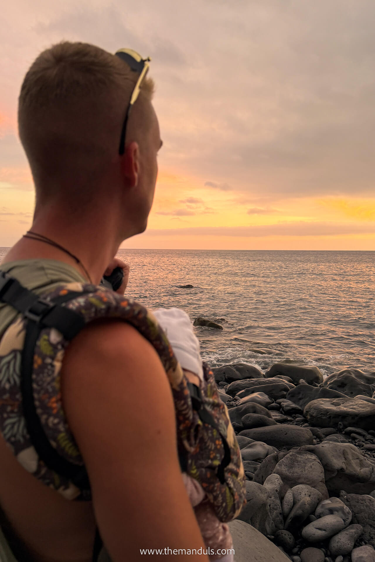 Madeira sunset on the beach Madeira sunset on the beach