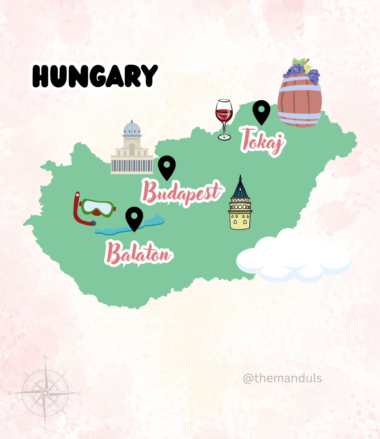 Map of Hungary
