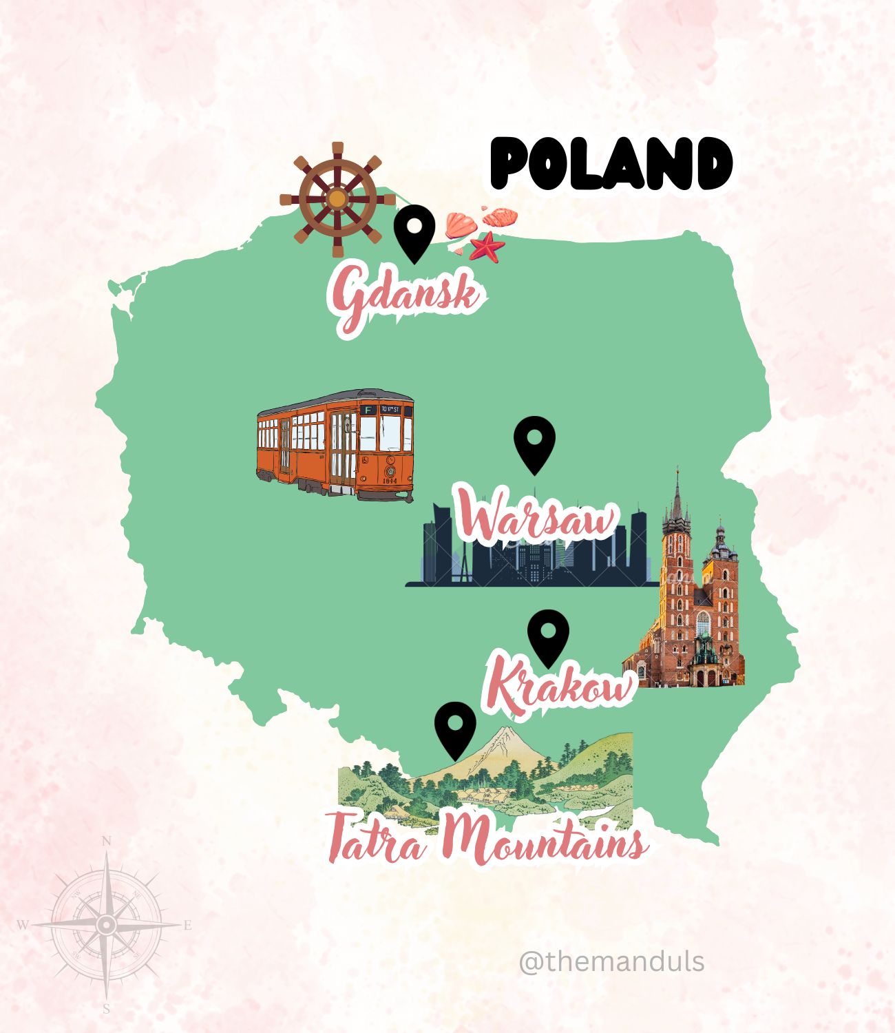 Map of Poland Map of Poland