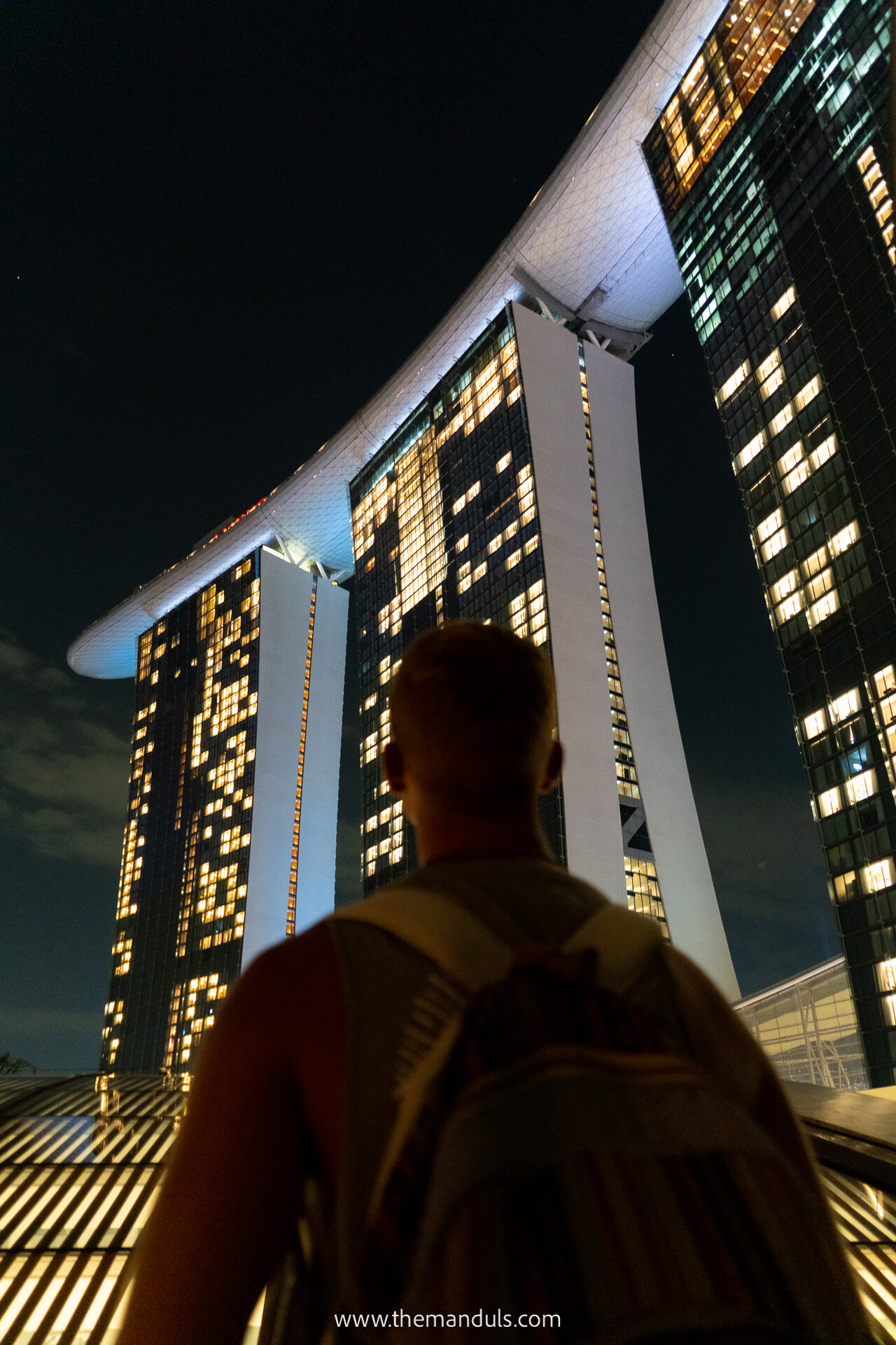 Marina Bay Sands hotel at night Singapore Marina Bay Sands hotel at night Singapore