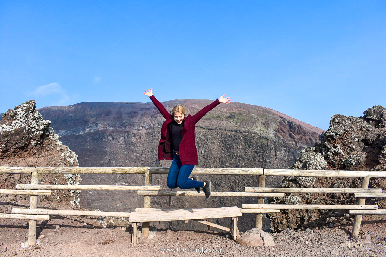Mount Vesuvius crater rim