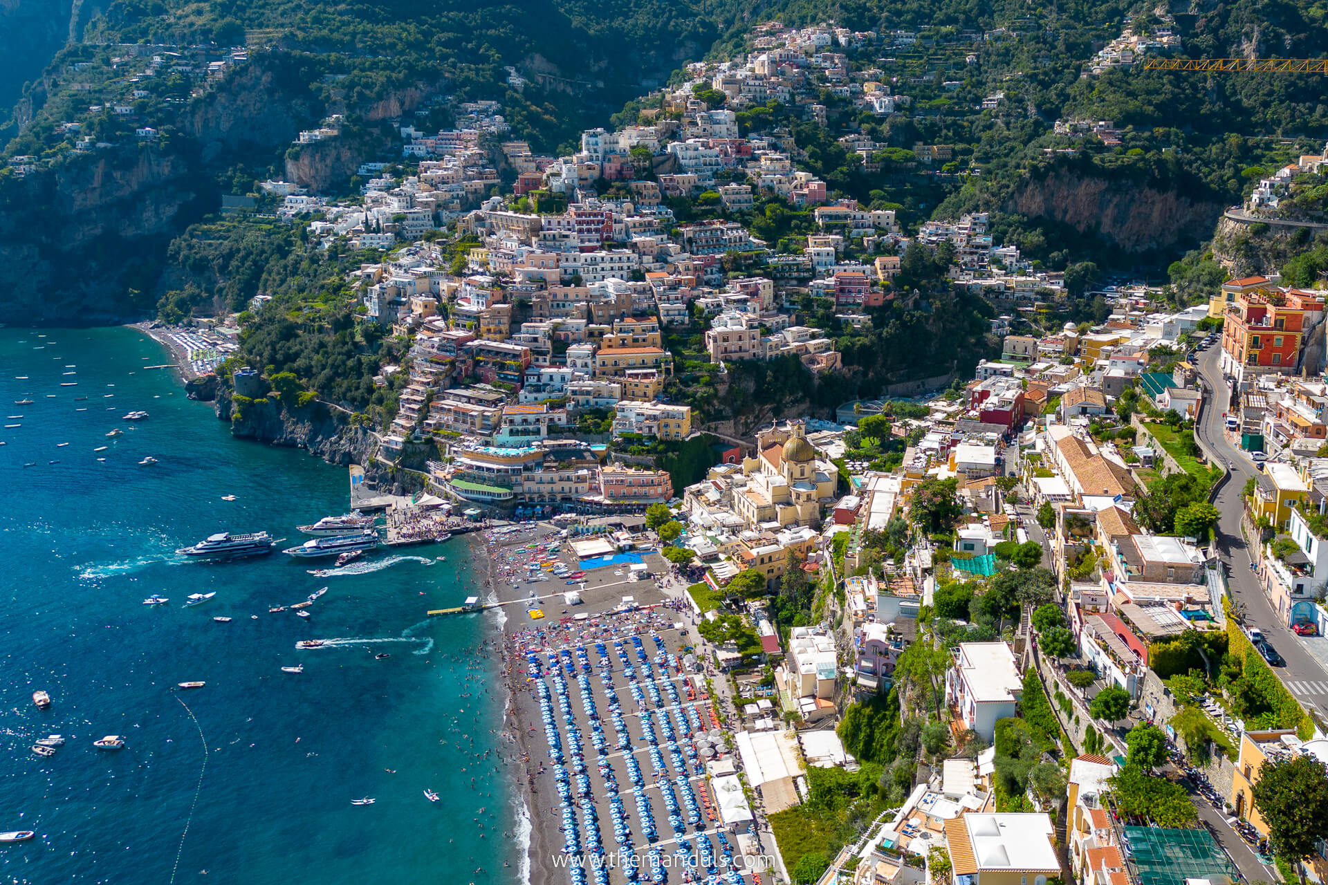 Positano on Amalfi Coast in Italy