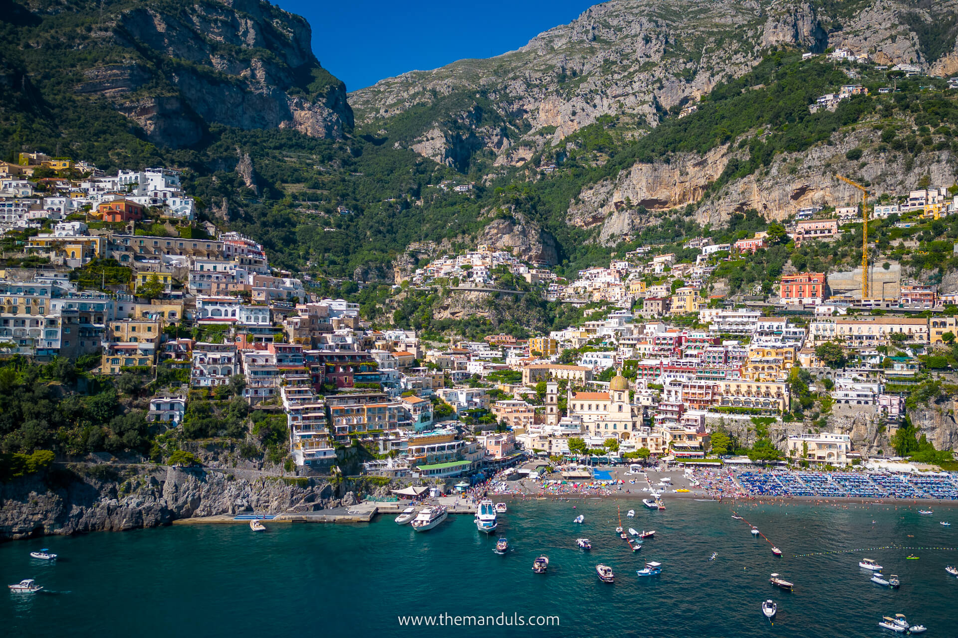 Positano on Amalfi Coast in Italy