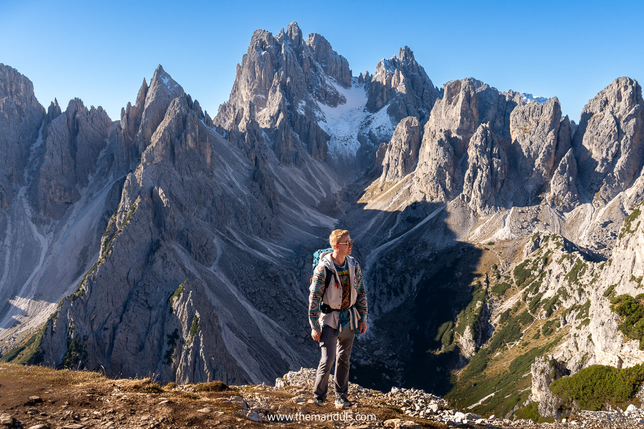 Cadini di Misurina viewpoint Dolomites