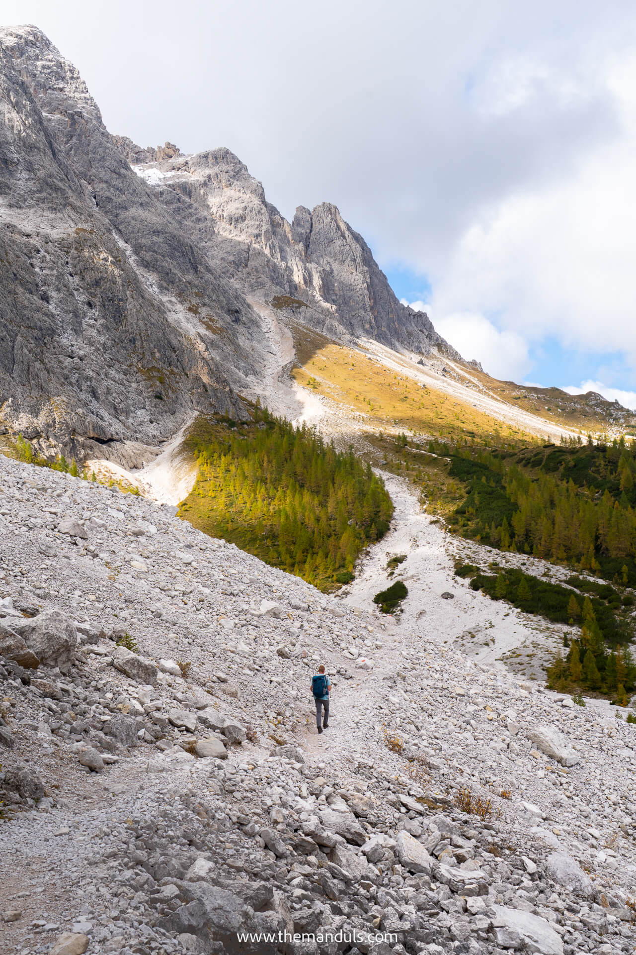 Croda Rossa hike Dolomites