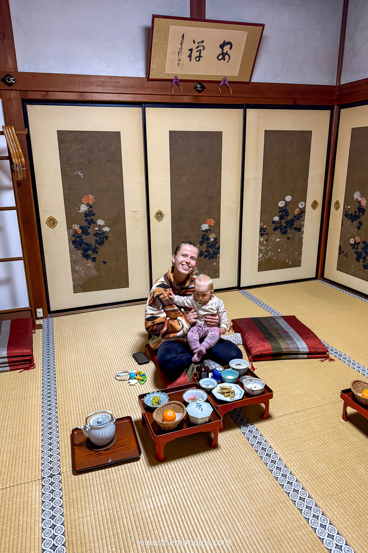 Dinner at the buddhist temple in Koyasan Japan