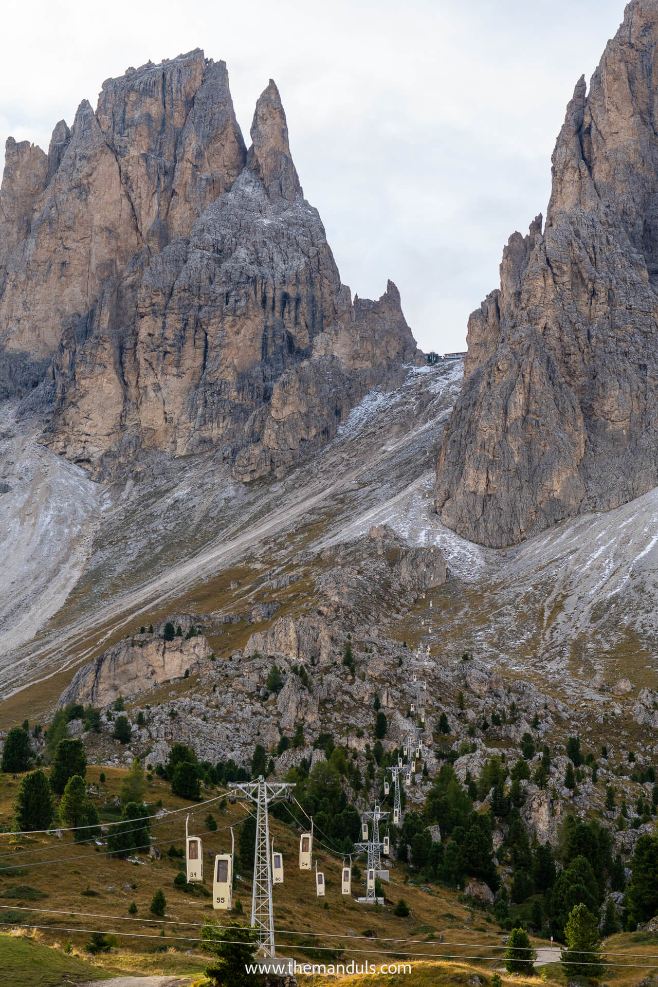 Sassolungo Coffin Cable Car