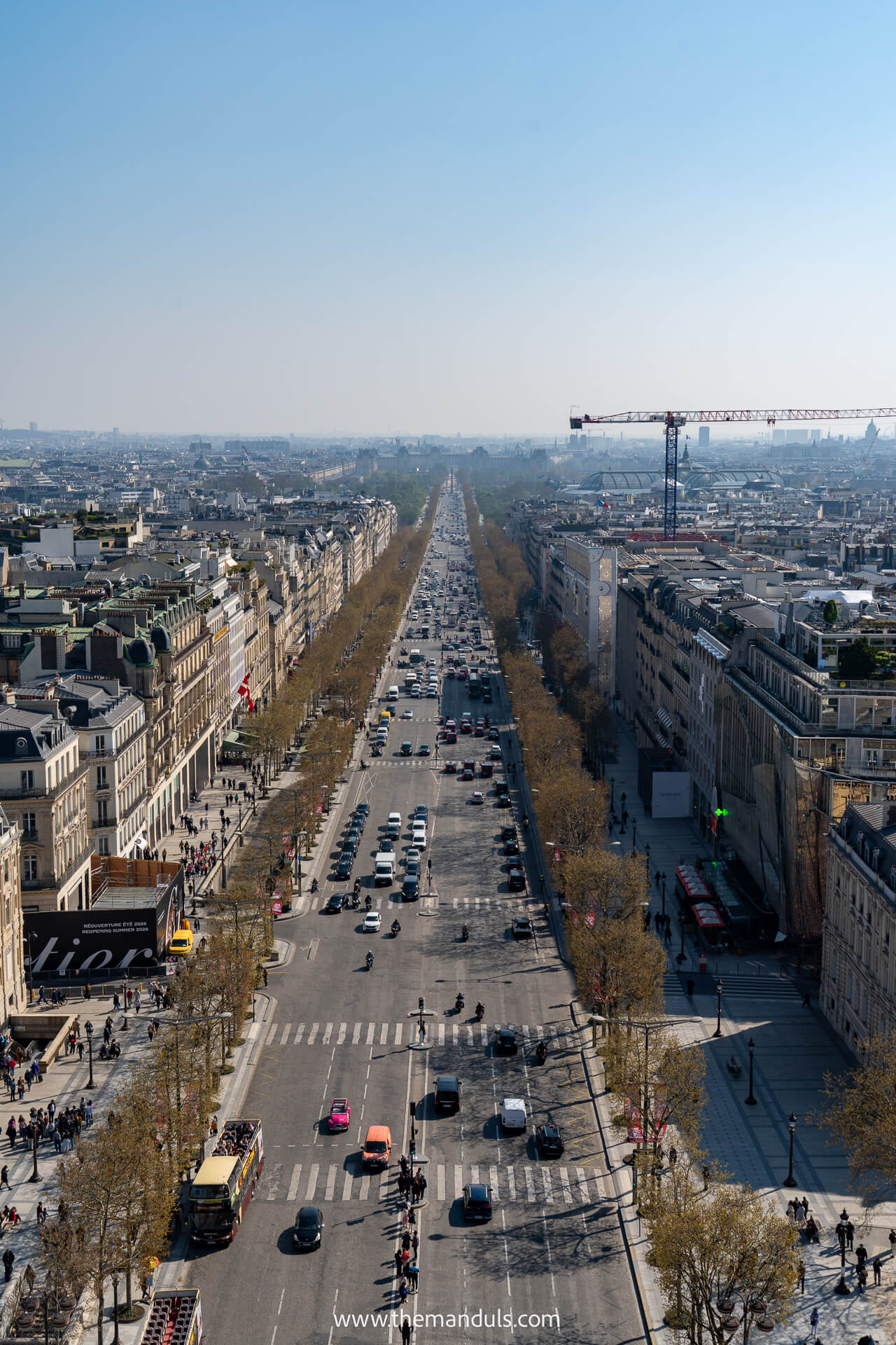 Arc de Triomphe Paris Champ-Elysees view Arc de Triomphe Paris Champ-Elysees view