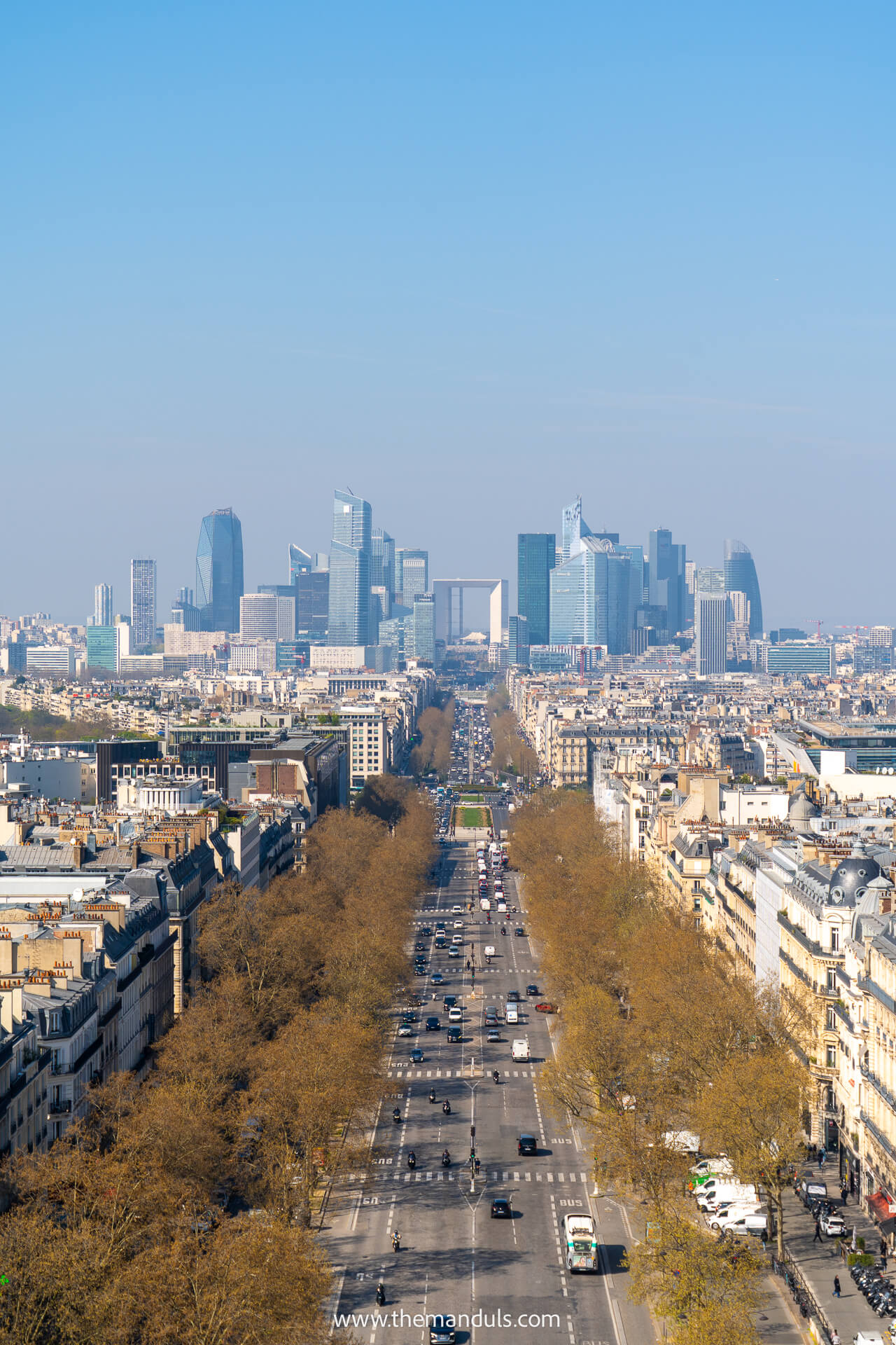Arc de Triomphe Paris view