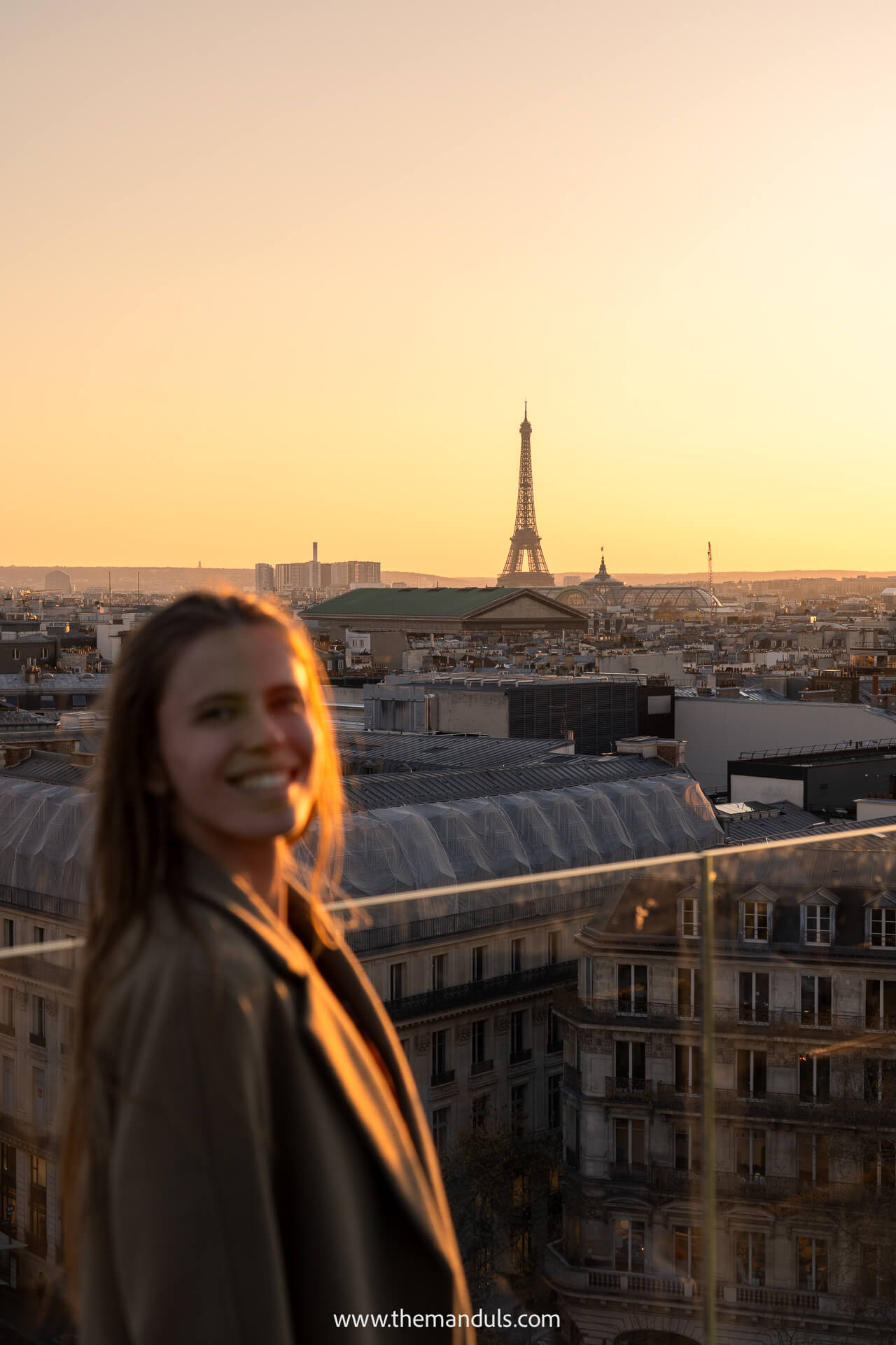 Galeries Lafayette Hausmann sunset view