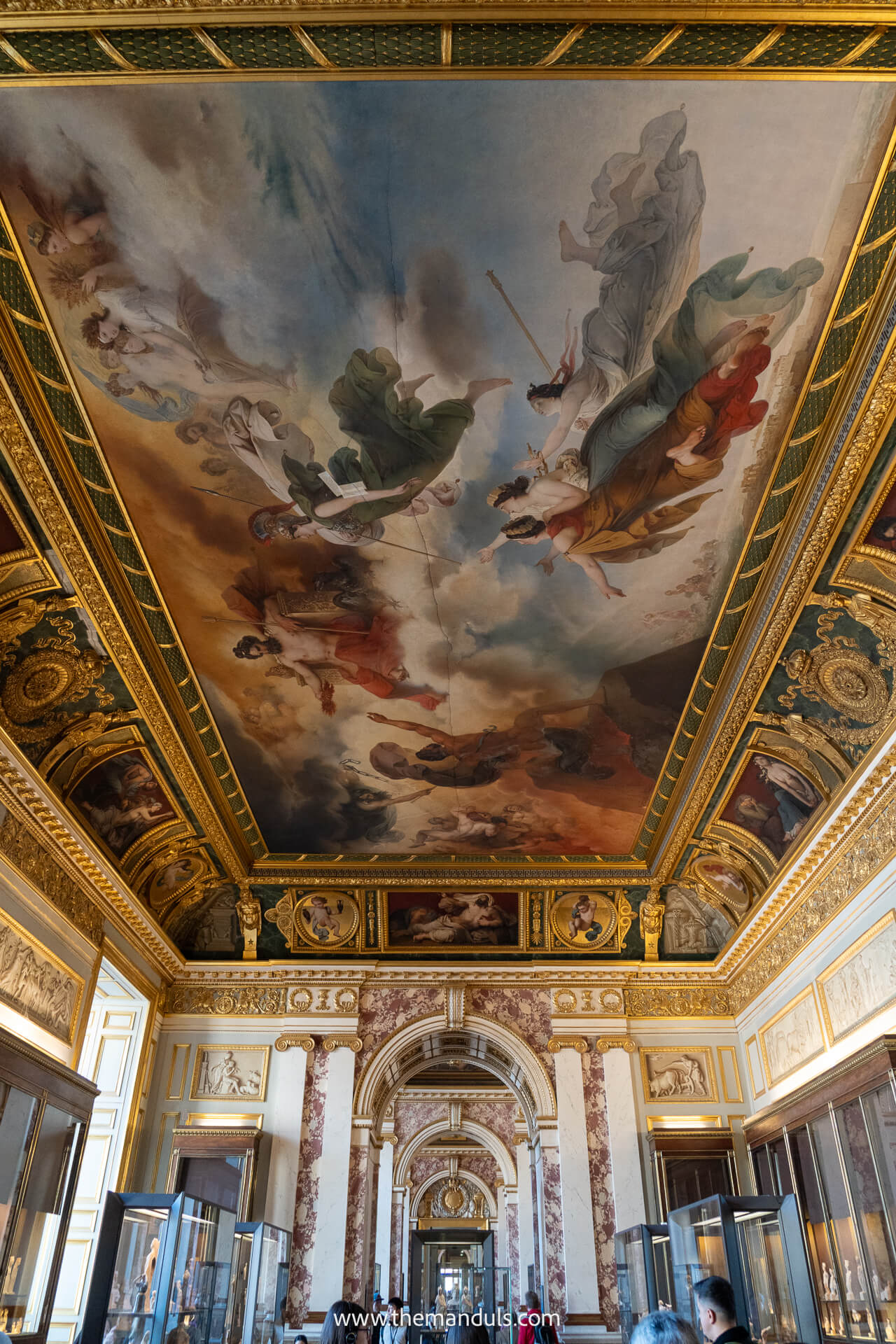 Louvre ceiling painting 1 Louvre ceiling painting