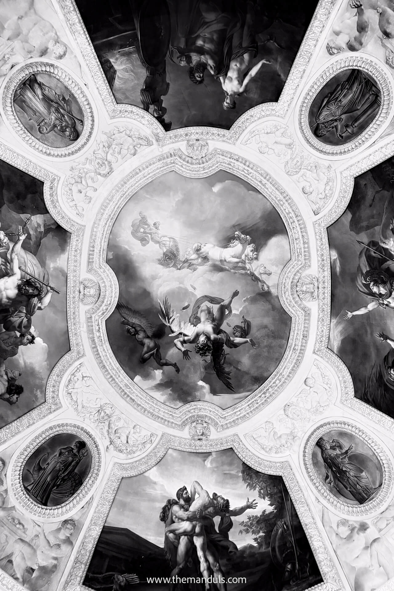 Louvre ceiling painting Louvre ceiling painting
