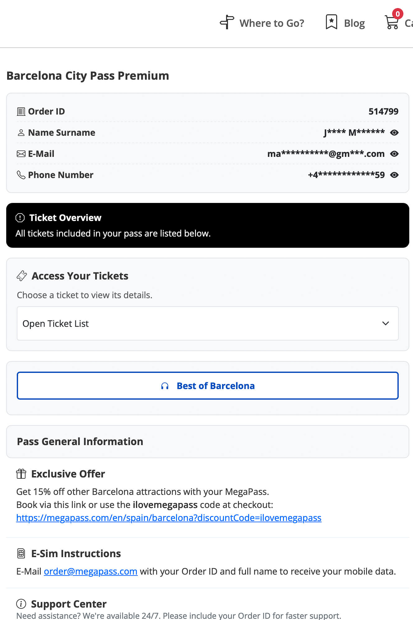 Megapass Barcelona 4 Megapass Barcelona