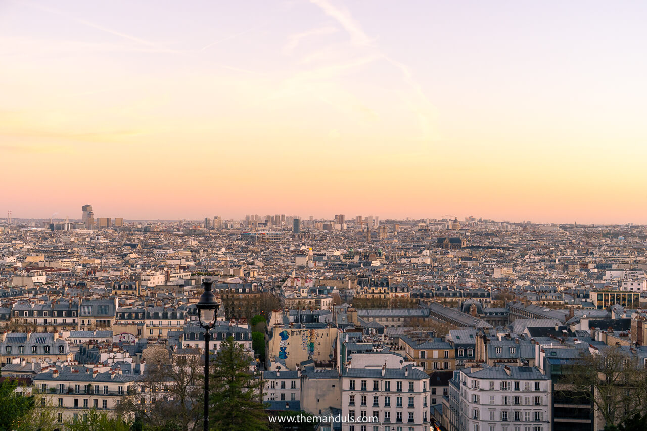 Montmartre Paris sunset